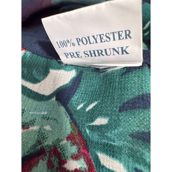 Lotus One Size fits Most, Swim Suit Cover Up, Blue Floral - Picture 6 of 6